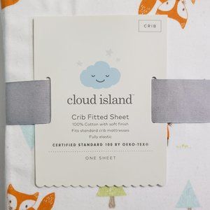 Cloud Island Fox Cotton Crib Sheet